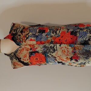 Reformed Floral Silk Blouse